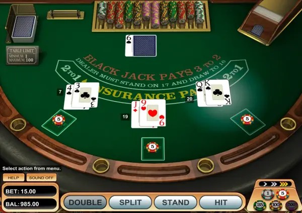 Atlantic City Blackjack by Microgaming